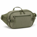 Marsupio 30 x 10 x 18 cm in tessuto sintetico verde oliva - borsa a vita con tasche con zip